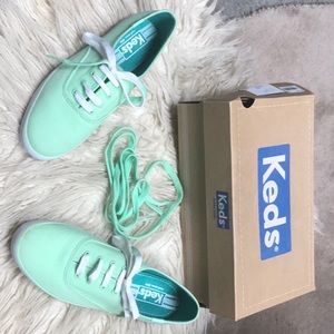 Keds mint green shoes